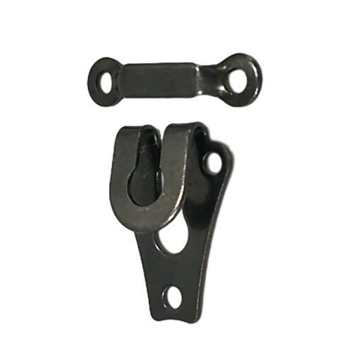 Metal Rustproof Trouser Hook 10 pcs Black 2