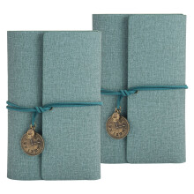 Spiral-bound A6 journal notebook set 2 pcs
