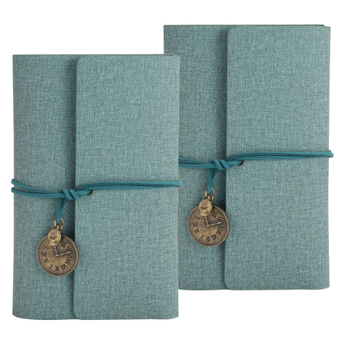Spiral-bound A6 journal notebook set 2 pcs