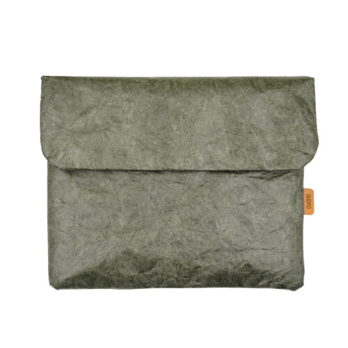 Couverture de bloc-notes vintage Tyvek 10,2 pouces verte 1