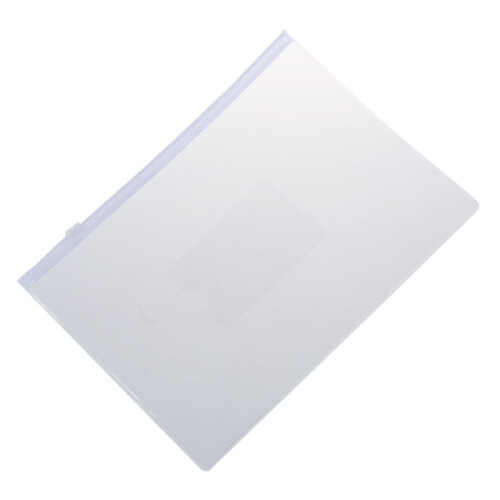 White A5 slider zip folder bags 20 pcs 2