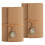 Vintage Leather Journal Notebook A6 Dotted Paper 2PCS 1