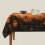 Halloween pumpkin tablecloth white square 5