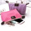 Dames make-uptasje, gestreept, waterdicht, beige 6