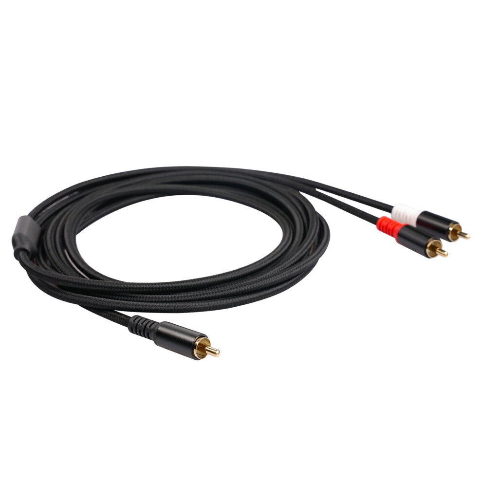 Gecheer Rca Y Cable Stereo Audio 16.4 Ft Dual Shielded Gold 9314556532924