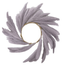 Artificial Pampas Grass Wreath 12 inches