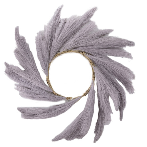 Artificial Pampas Grass Wreath 12 inches