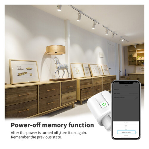 Tuya WiFi Smart Socket20A med Energiövervakning 2