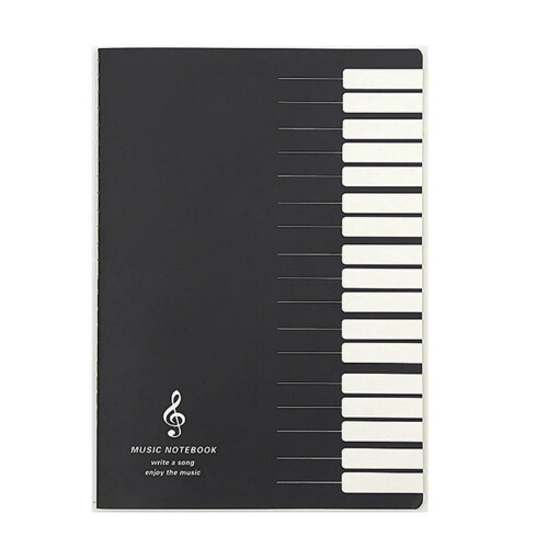 Music Notes Notebook Staff Tab Stave 5 Lines