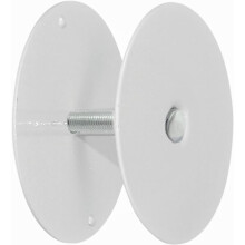 Door Knob Deadbolt Hole Cover Round White 3-inch