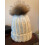 Pälspompom för mössa brun, 13 cm diameter, avtagbar 3