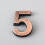 Exterior House Numbers Self-Adhesive Digits 5 2
