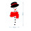 Christmas snowman magnet fridge sticker set 1