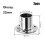 Steel Wardrobe Bracket Flange Rail Socket 22mm 2 pcs 1