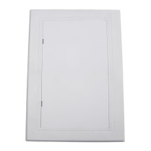ABS inspection port with hinge and push-type mechanism