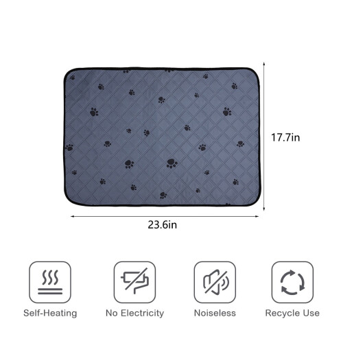 Jacenvly Self-Warming Cat Bed Light Gray 1