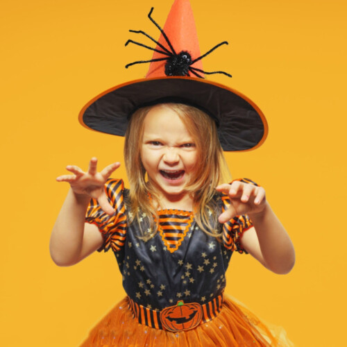Heksehat ornament foldbart Halloween-tilbehør 2