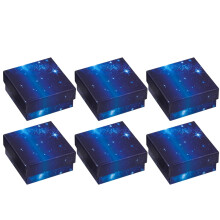 Jewelry Paper Packing Boxes Square Bracelet Display 6 pcs