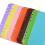 A6 binder pockets PVC zipper folder for 6-ring notebook blue 5