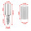 Self-tapping screws for cabinet brackets 20 pcs 1