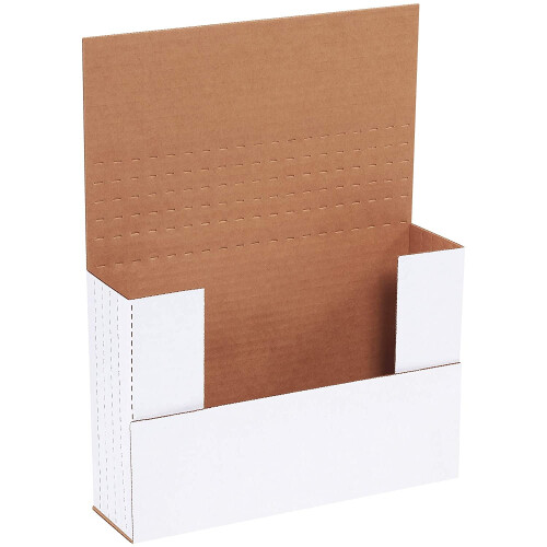 Aviditi white easy-fold mailing boxes 9.625 x 6.625 x 2.5