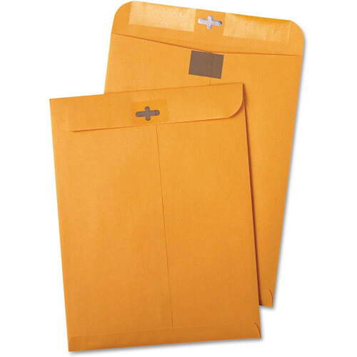 Clear Clasp Envelopes 9 x 12 Inch 100 per Box