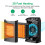 Portable PTC ceramic space heater 1500W black 2