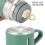 Μονωμένο μπουκάλι - NONELY - 500 ml - Ανοξείδωτο ατσάλι - Διπλό τοίχωμα - Με κύπελλο 4