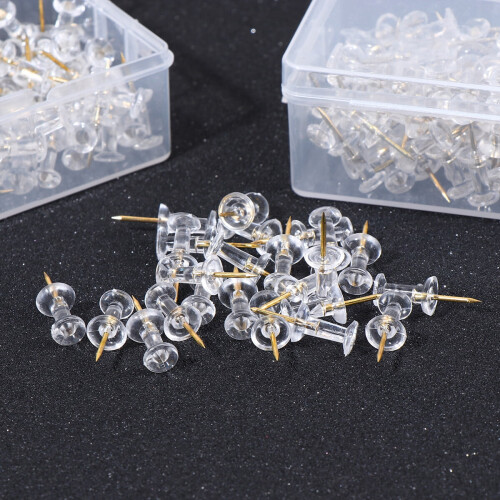 Decorative Magnetic Push Pins Black 200 pcs 2