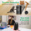 Portable PTC ceramic space heater 1500W black 7