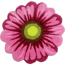 Sunflower Area Rug Yellow Floral 25x25 Inch