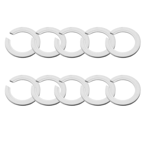 E27 to E14 lampshade retaining ring white 10 pcs