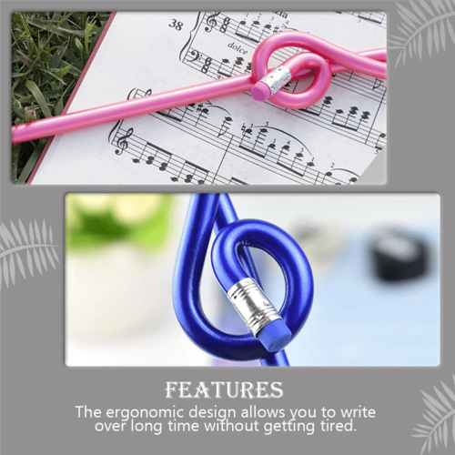 Musical Note Pencils Wooden Treble Clef 12 Pcs 2