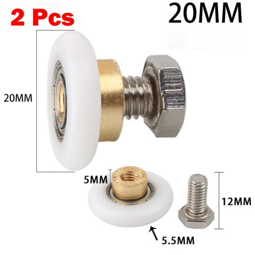 Shower Door Rollers 19mm 23mm 25mm 27mm 2 pcs