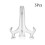 Folding Tray Bracket Rack Transparent 5 pcs 3 inches 1