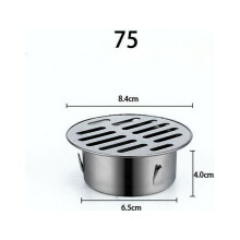 304 Stainless Steel Floor Drain Cover Round 75mm