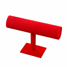 Velvet T-Bar Display Stand for Jewelry and Watches