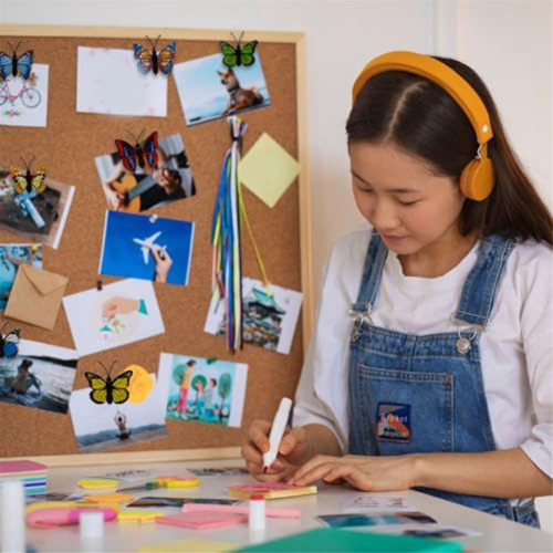 Decorazioni murali a forma di farfalla con puntine da disegno (40 pezzi) 1