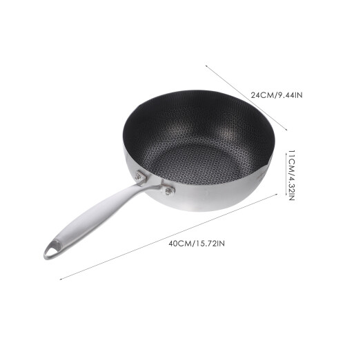 Stainless Steel Honeycomb Milk Pan 1.5L 1