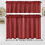 Waffle Weave Curtain Valance 60 x 15 inches White One Panel 7