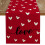 Valentines Day Table Runner Red Burlap 13x83 Inches 1