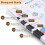Zwarte metalen bindclips, diverse maten, 100 stuks 4