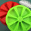 Forma de silicone triangular para bolo com 8 cavidades, verde. 4