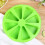 Forma de silicone triangular para bolo com 8 cavidades, verde. 2