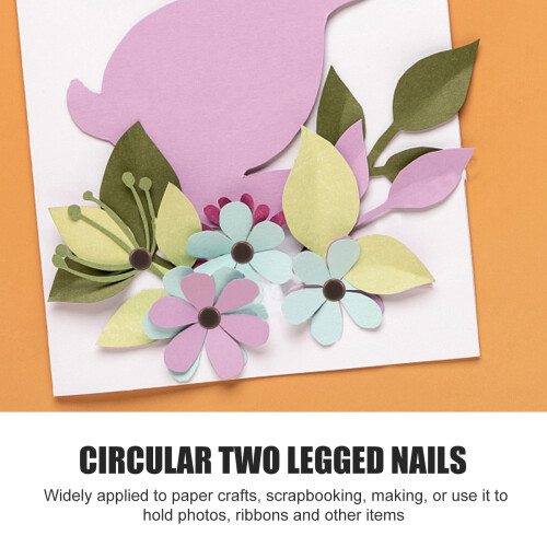 Attaches parisiennes dorées pour papier (200 pièces) 2