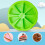 Forma de silicone triangular para bolo com 8 cavidades, verde. 3