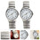 LEEYNEER quartz armbåndsur med lysende store tal, 2 stk. 3