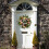 Artificial Camellia Wreath 19.6 Inch 4