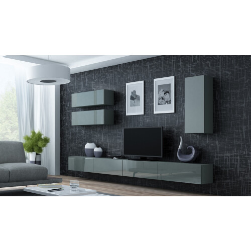 Cama Cabinet VIGO "90" full 90/35/32 grey/grey gloss 1