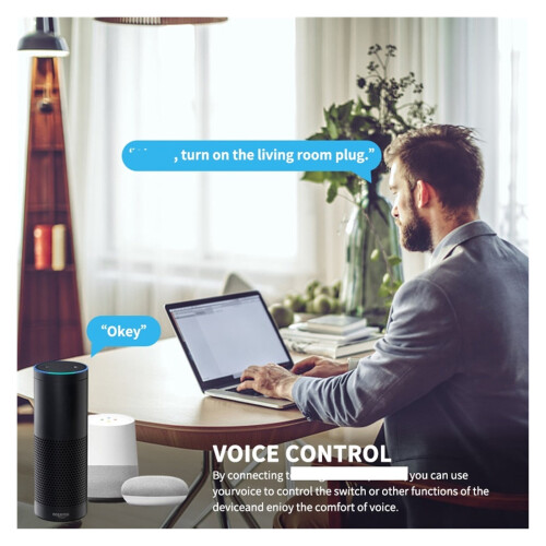 Tuya WiFi Smart Socket20A med Energiövervakning 1